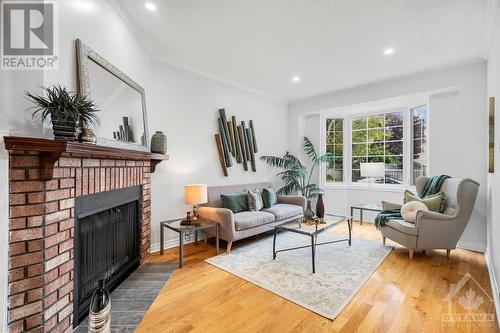 14 Ready Way, Ottawa, ON - Indoor Photo Showing Living Room With Fireplace