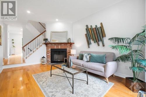 14 Ready Way, Ottawa, ON - Indoor Photo Showing Living Room With Fireplace