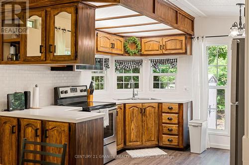 19 Highbush Road, Hastings Highlands, ON - Indoor Photo Showing Kitchen With Double Sink