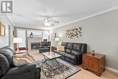 1050 Lexington, Windsor, ON - Indoor Photo Showing Living Room With Fireplace