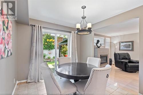 1050 Lexington, Windsor, ON - Indoor Photo Showing Dining Room With Fireplace