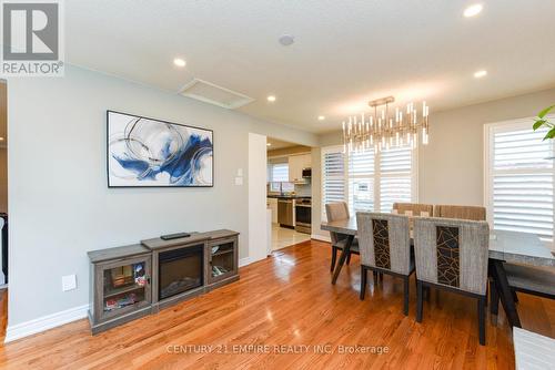 43 Karsh Crescent, Hamilton (Waterdown), ON - Indoor Photo Showing Dining Room With Fireplace