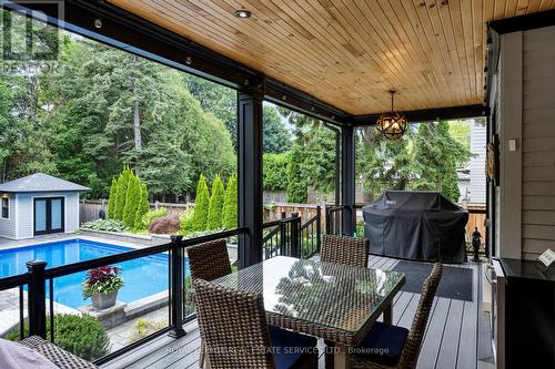 212 Pine Cove Road, Burlington (Roseland), ON - Outdoor With In Ground Pool With Deck Patio Veranda With Exterior