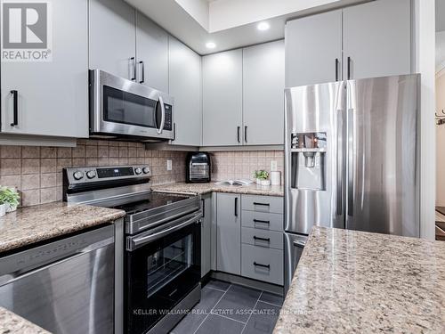 2224 - 5233 Dundas Street W, Toronto, ON - Indoor Photo Showing Kitchen With Stainless Steel Kitchen With Upgraded Kitchen