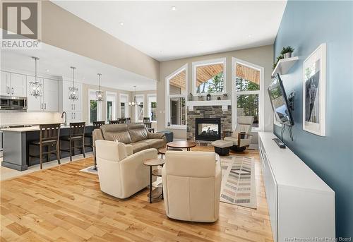 40 Louis Arthur, Dieppe, NB - Indoor Photo Showing Living Room With Fireplace