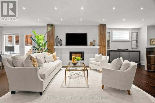 41 Glenvale Boulevard, Toronto (Leaside), ON - Indoor Photo Showing Living Room With Fireplace