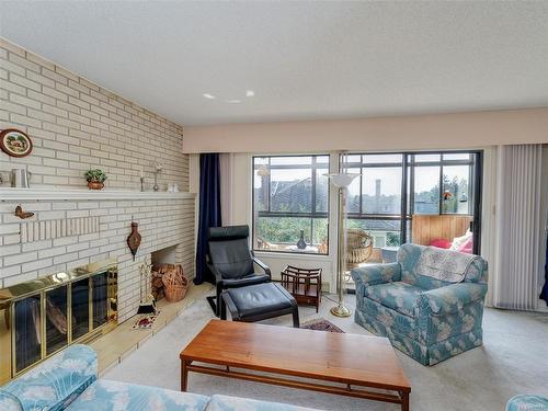 401-420 Linden Ave, Victoria, BC - Indoor Photo Showing Living Room With Fireplace