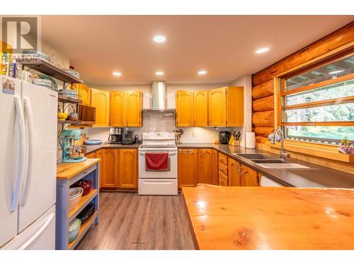 2346 Blaeberry Road, Golden, BC - Indoor Photo Showing Kitchen With Double Sink