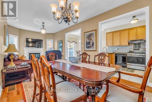 24 Mediterra Drive, Vaughan (Vellore Village), ON - Indoor Photo Showing Dining Room With Fireplace