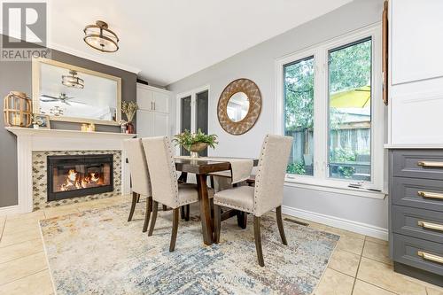 165 Tyler Avenue, Halton Hills (Acton), ON - Indoor Photo Showing Dining Room With Fireplace