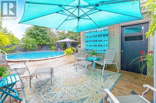 165 Tyler Avenue, Halton Hills (Acton), ON - Outdoor With Above Ground Pool