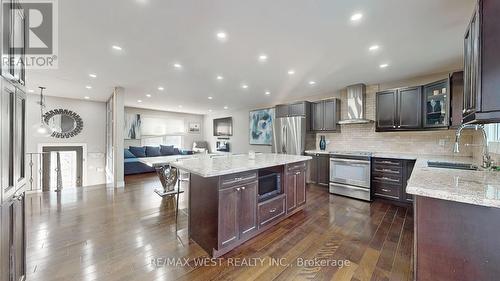 59 Abell Drive N, Brampton, ON - Indoor Photo Showing Kitchen With Stainless Steel Kitchen With Upgraded Kitchen