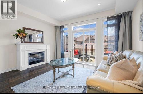 222 Inspire Boulevard, Brampton, ON - Indoor Photo Showing Living Room With Fireplace