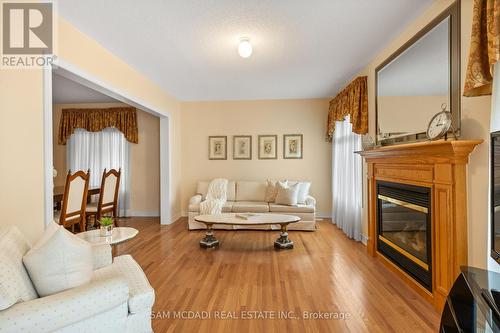 28 Millsborough Road, Brampton (Bram East), ON - Indoor Photo Showing Living Room With Fireplace