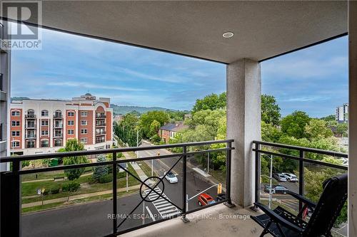 501 - 1000 Creekside Drive, Hamilton (Dundas), ON - Outdoor With Balcony With View With Exterior