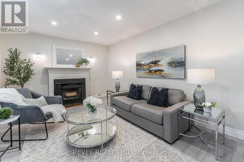 270 Rowntree Drive, Hamilton, ON - Indoor Photo Showing Living Room With Fireplace