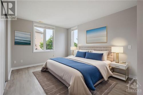 Primary bedroom - virtually staged. - 190 Rustic Hills Crescent Unit#6, Ottawa, ON - Indoor Photo Showing Bedroom