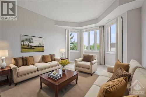 Living room - virtually staged - 190 Rustic Hills Crescent Unit#6, Ottawa, ON - Indoor Photo Showing Living Room