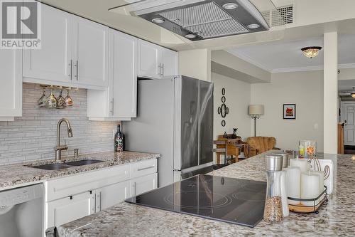 1152 Sunset Drive Unit# 1502, Kelowna, BC - Indoor Photo Showing Kitchen With Double Sink With Upgraded Kitchen