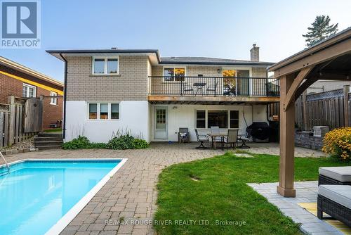 386 Hillcroft Street, Oshawa (O'Neill), ON - Outdoor With In Ground Pool With Balcony With Deck Patio Veranda