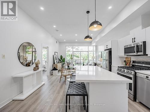 205 - 53 Colgate Avenue, Toronto (South Riverdale), ON - Indoor Photo Showing Kitchen With Upgraded Kitchen