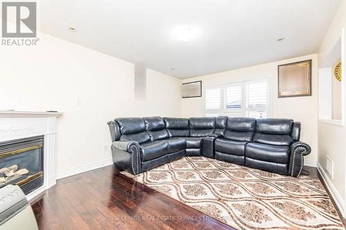 144 Saintsbury Crescent, Brampton, ON - Indoor Photo Showing Living Room With Fireplace