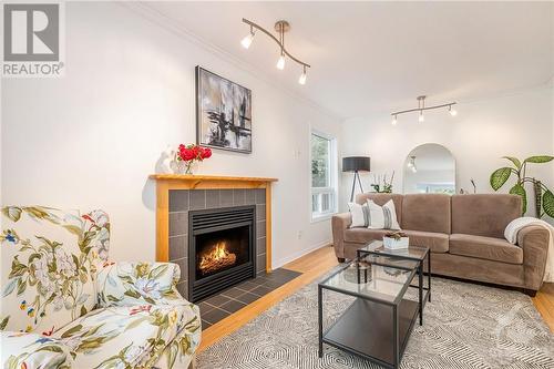 1208 Whiterock Street, Ottawa, ON - Indoor Photo Showing Living Room With Fireplace