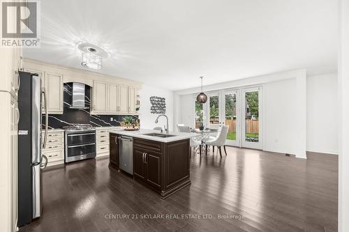 3270 Etude Drive, Mississauga, ON - Indoor Photo Showing Kitchen With Double Sink