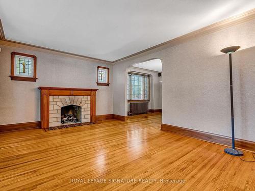 221 Hanna Rd, Toronto, ON - Indoor Photo Showing Other Room With Fireplace