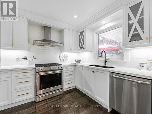 89 Alhart Drive, Toronto (Thistletown-Beaumonde Heights), ON - Indoor Photo Showing Kitchen With Stainless Steel Kitchen With Upgraded Kitchen