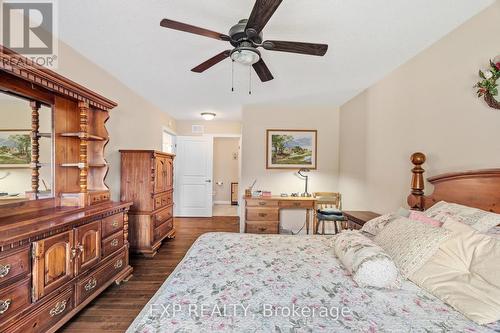 Primary bedroom also has a walk- in closet. - 295 Station Street, North Middlesex (Parkhill), ON - Indoor Photo Showing Bedroom