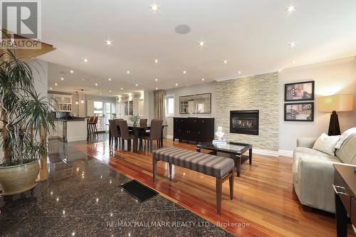 82 Lankin Boulevard, Toronto (East York), ON - Indoor Photo Showing Living Room With Fireplace