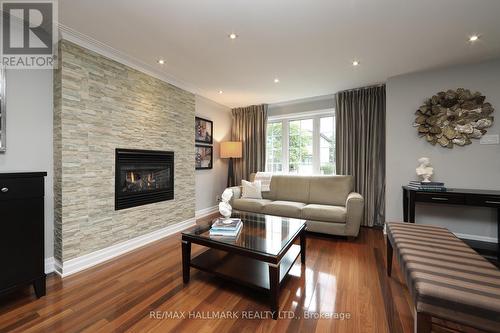 82 Lankin Boulevard, Toronto (East York), ON - Indoor Photo Showing Living Room With Fireplace