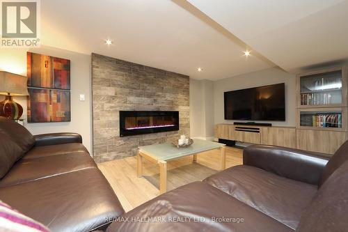 82 Lankin Boulevard, Toronto (East York), ON - Indoor Photo Showing Living Room With Fireplace