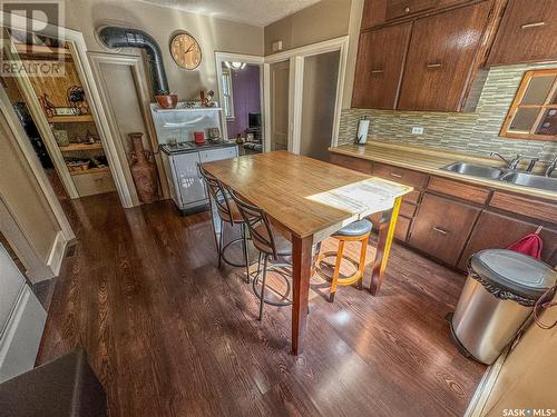 108 George Street, Balcarres, SK - Indoor Photo Showing Kitchen With Double Sink