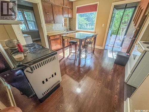 108 George Street, Balcarres, SK - Indoor Photo Showing Kitchen With Double Sink