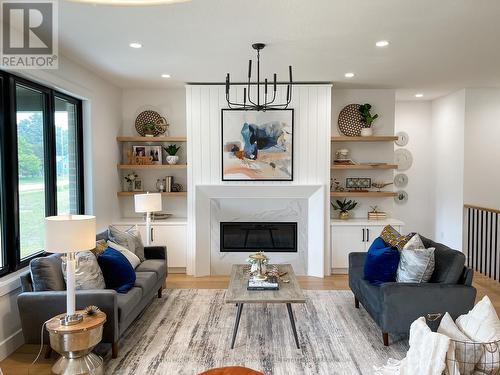 56 Allister Drive, Middlesex Centre (Kilworth), ON - Indoor Photo Showing Living Room With Fireplace