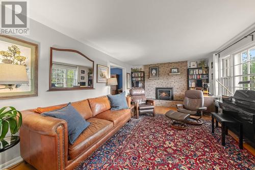 18 Lesley Drive, Belleville, ON - Indoor Photo Showing Living Room With Fireplace