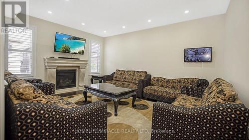 57 Hanbury Crescent, Brampton, ON - Indoor Photo Showing Living Room With Fireplace