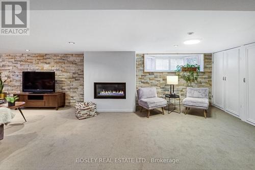 158 Phyllis Avenue, Toronto (Cliffcrest), ON - Indoor Photo Showing Living Room With Fireplace