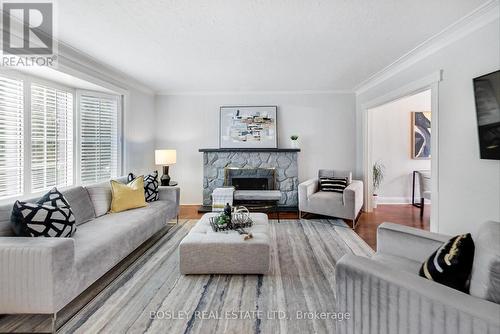 158 Phyllis Avenue, Toronto (Cliffcrest), ON - Indoor Photo Showing Living Room With Fireplace