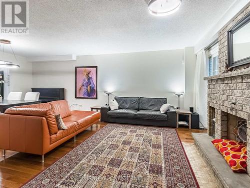 1451 Credit Woodlands Court, Mississauga, ON - Indoor Photo Showing Living Room With Fireplace