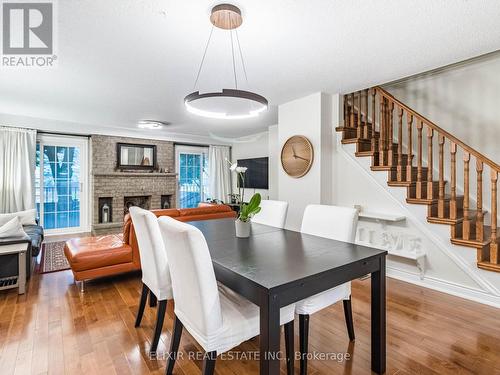 1451 Credit Woodlands Court, Mississauga (Erindale), ON - Indoor Photo Showing Dining Room With Fireplace