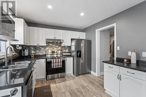 50 Crimson Crescent, London, ON - Indoor Photo Showing Kitchen With Double Sink With Upgraded Kitchen