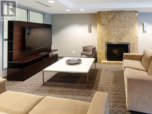 3011 - 4978 Yonge Street, Toronto, ON - Indoor Photo Showing Living Room With Fireplace