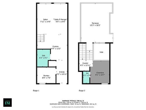 Plan (croquis) - 306-7237 Rue St-Hubert, Montréal (Villeray/Saint-Michel/Parc-Extension), QC - Other