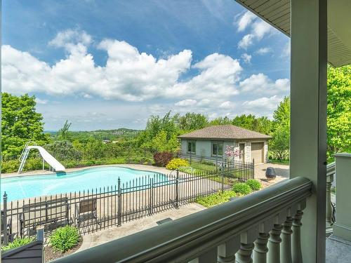 Backyard - 1830 Rue De Valencay, Sherbrooke (Fleurimont), QC - Outdoor With In Ground Pool