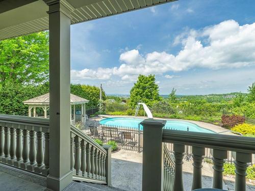 Backyard - 1830 Rue De Valencay, Sherbrooke (Fleurimont), QC - Outdoor With In Ground Pool