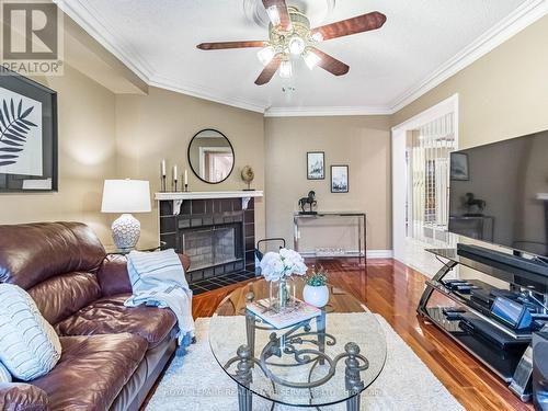 52 Hood Crescent, Brampton, ON - Indoor Photo Showing Living Room With Fireplace