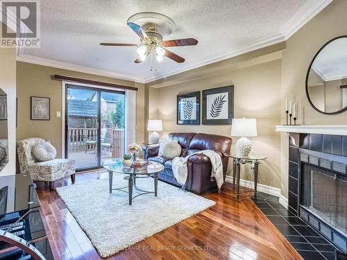 52 Hood Crescent, Brampton, ON - Indoor Photo Showing Living Room With Fireplace